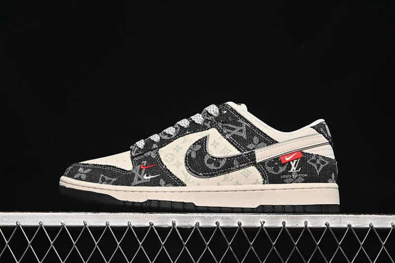All Categories Nk Air Force 1 Air Force Series Nk Air Force 1 Low Air Force Low Nike SB Dunk Low LV Joint Double Small Hook Denim Anniversary High-end Customized Low-top Casual Shoes YX5066-378